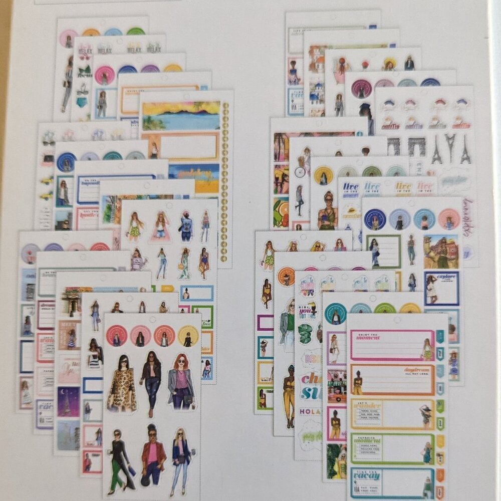 NWT Happy Planner Rong Rong 'Going Places' 544 pcs Sticker Book Mini Fashion NEW - Picture 3 of 4